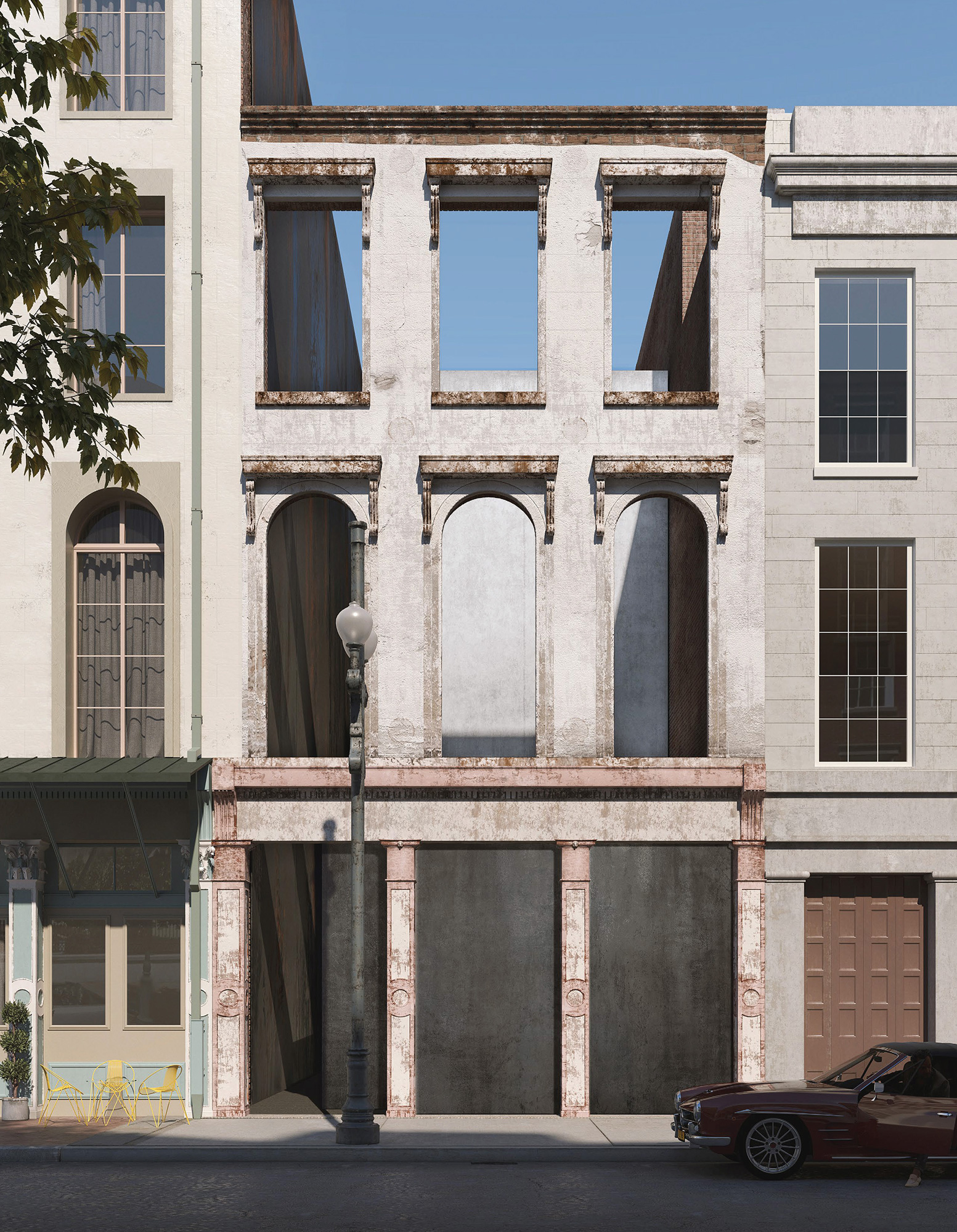 Historic Facade at 309 Magazine Street