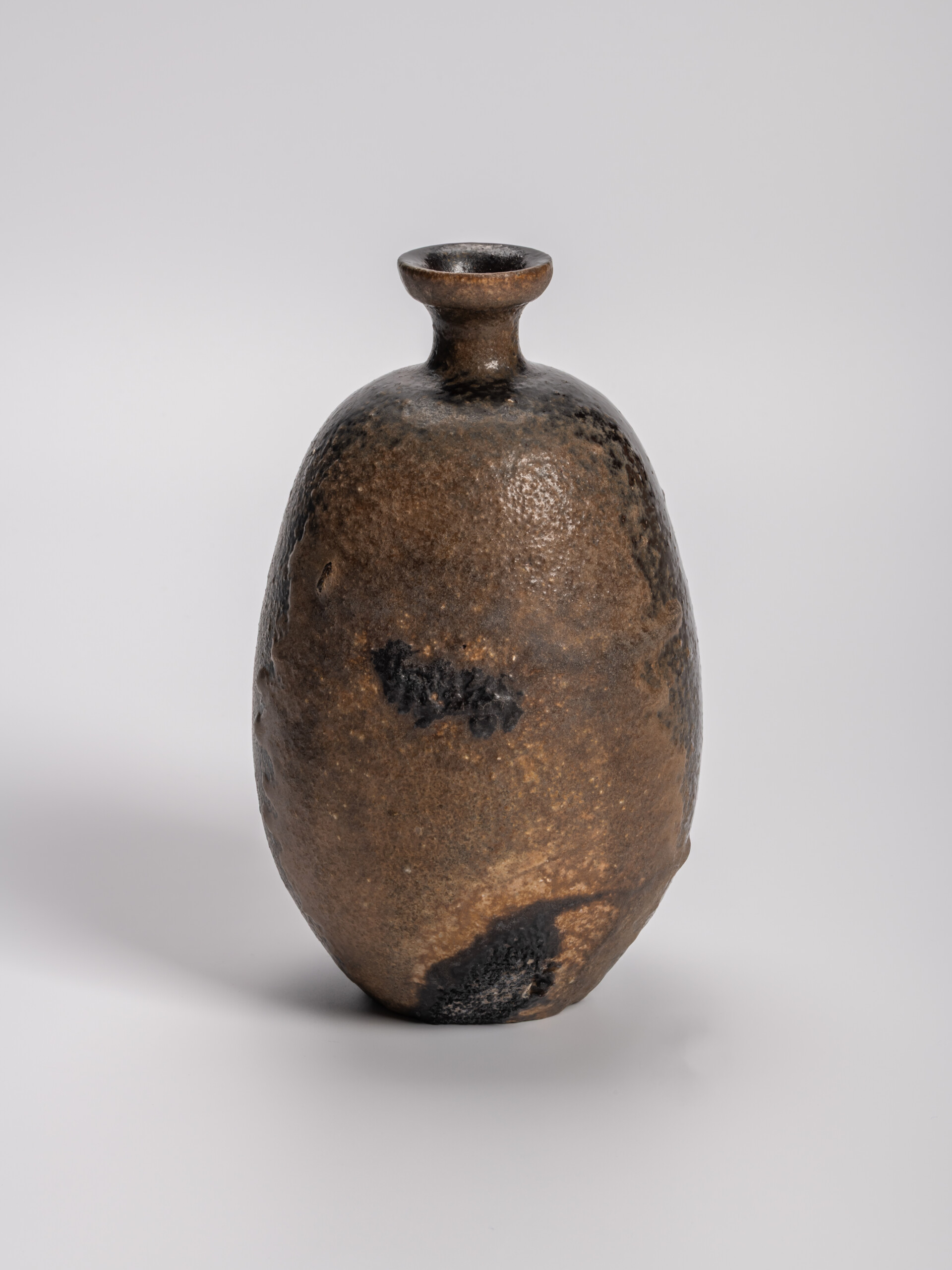 Alternate view of imo tokkuri (sweet potato–shaped sake flask) by Ryuichi Kakurezaki, showing an...