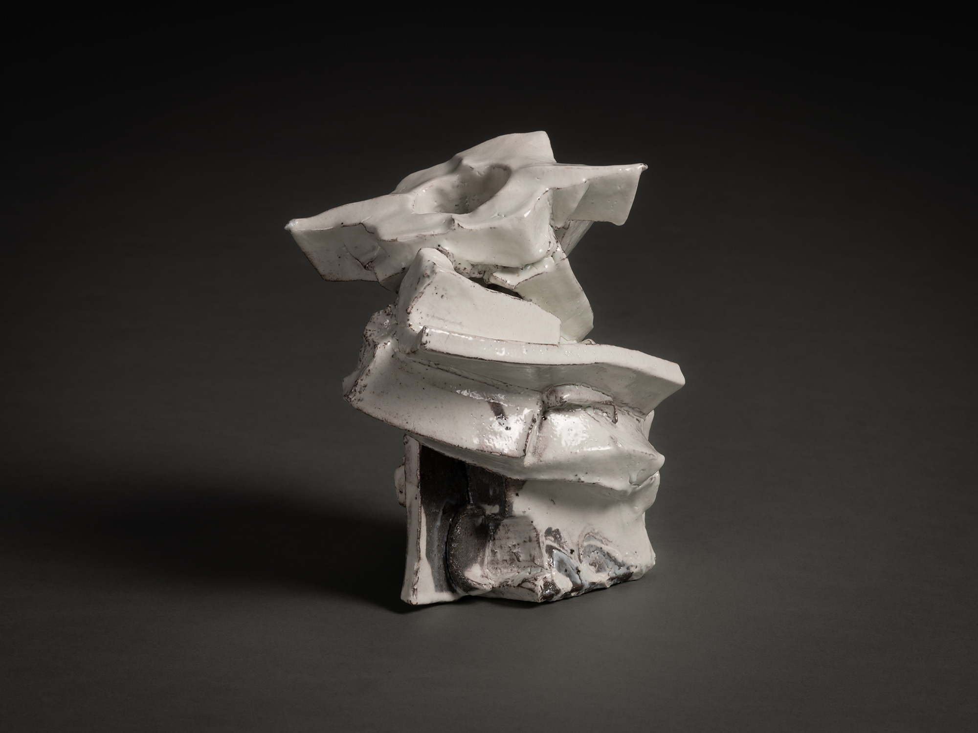 A contemporary ceramic sculpture titled Kohiki Sculptural Form by Shozo Michikawa. The piece features...