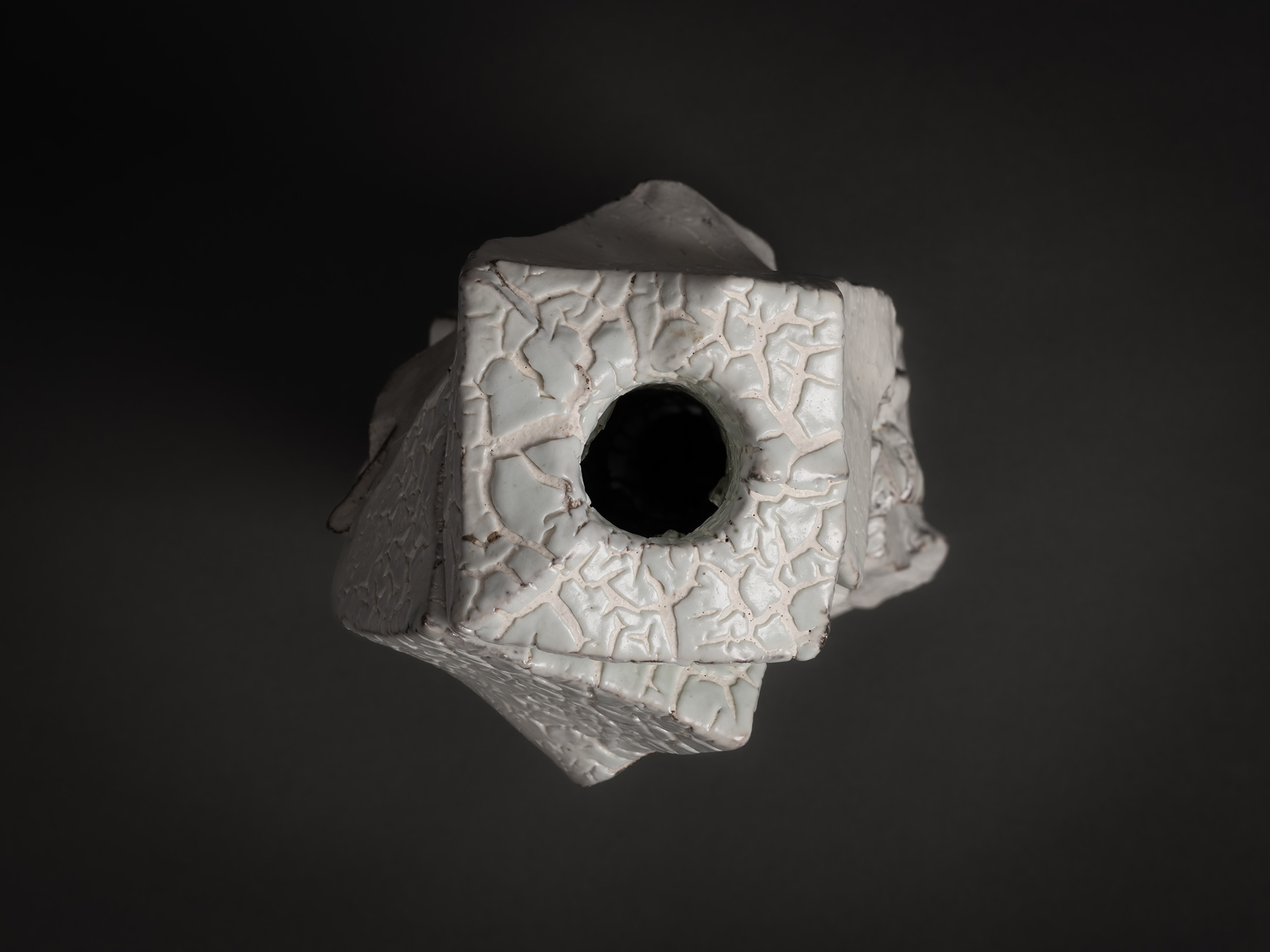 A top-down aerial view of Shozo Michikawa's Kohiki Sculptural Form. The perspective centers on...