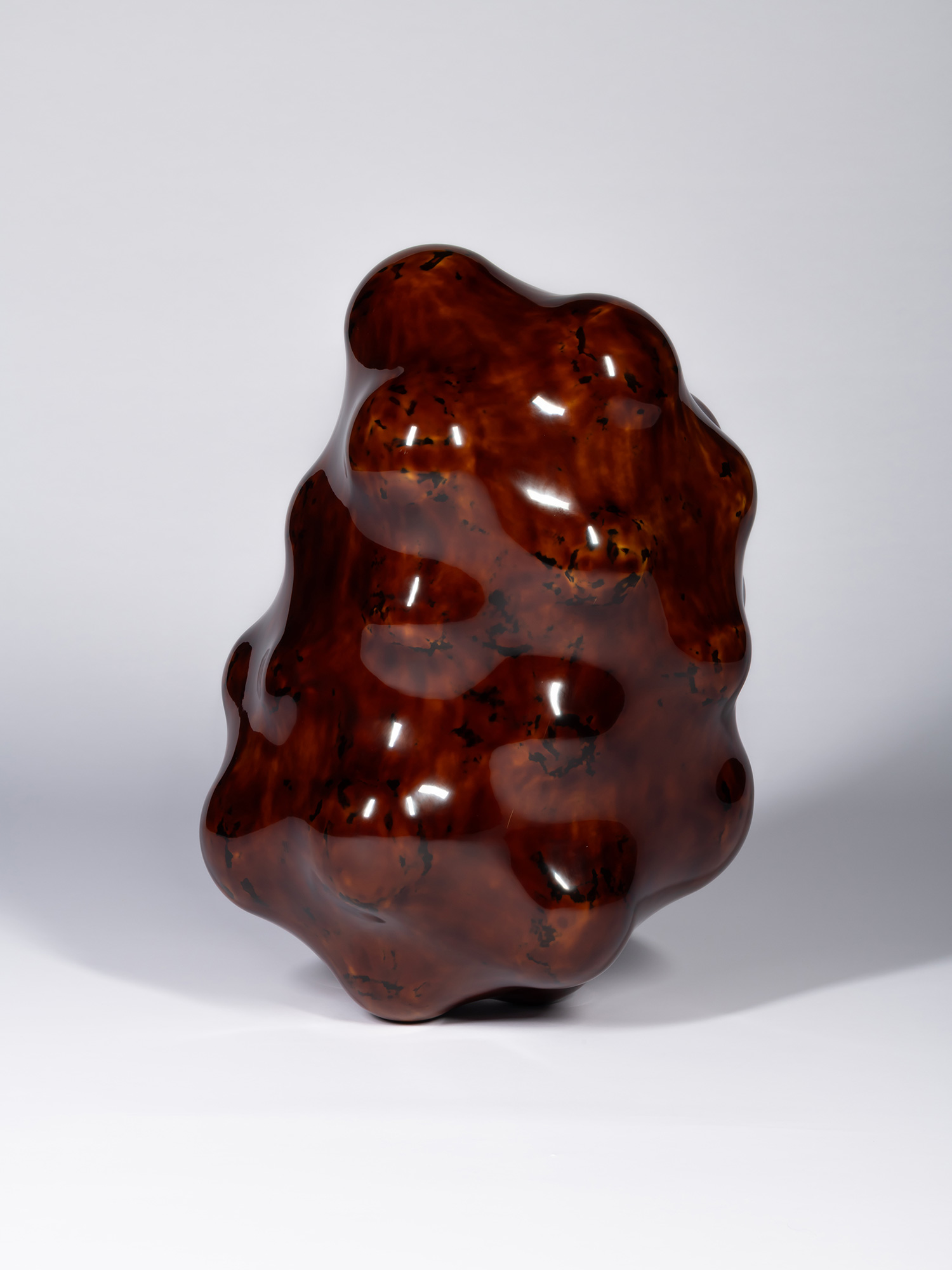 Surface Tactility #5 by Ishizuka. Irregular free-form sculpture with a highly polished, translucent...