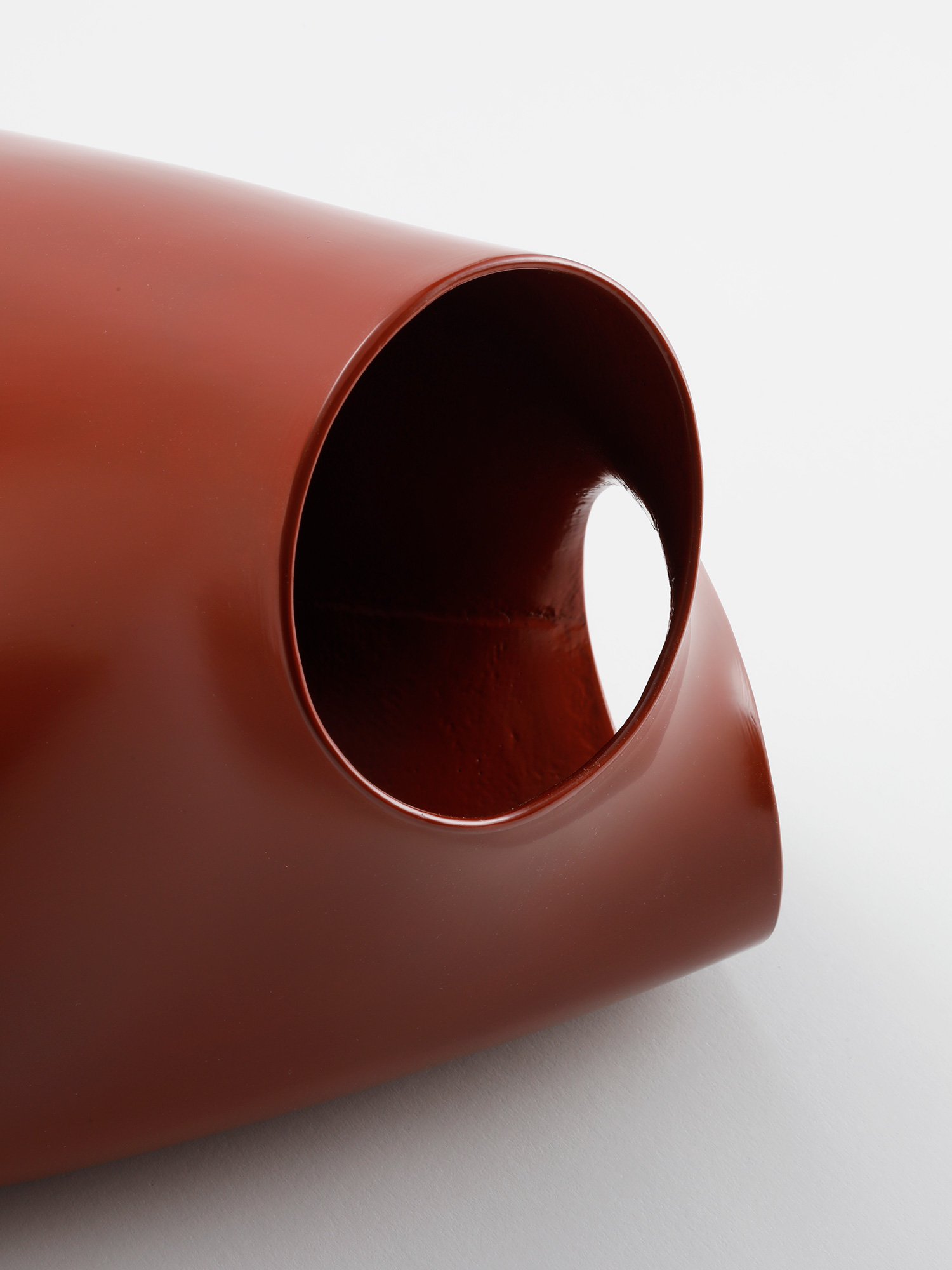 Close-up detail of Absence, Presence (Awakuchi) by Genta Ishizuka, highlighting one of the sculpture's...